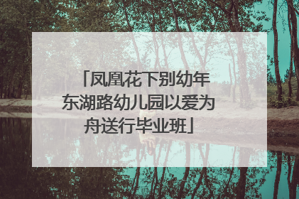 凤凰花下别幼年 东湖路幼儿园以爱为舟送行毕业班