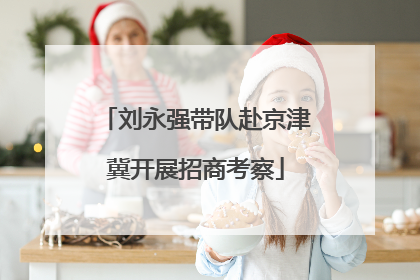 刘永强带队赴京津冀开展招商考察