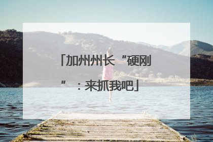 加州州长“硬刚”：来抓我吧