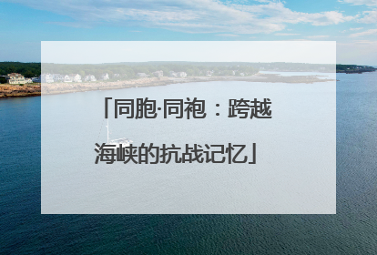 同胞·同袍：跨越海峡的抗战记忆