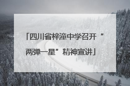 四川省梓潼中学召开“两弹一星”精神宣讲