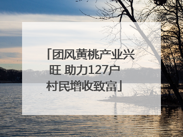 团风黄桃产业兴旺 助力127户村民增收致富