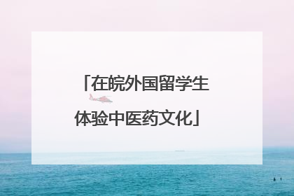 在皖外国留学生体验中医药文化