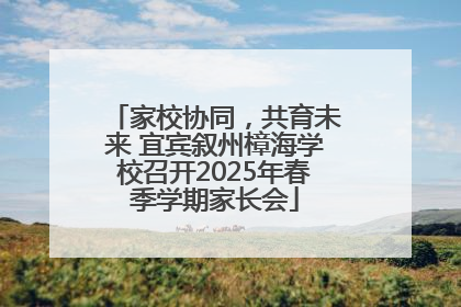 家校协同，共育未来 宜宾叙州樟海学校召开2025年春季学期家长会