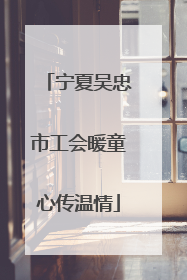 宁夏吴忠市工会暖童心传温情