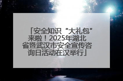 安全知识“大礼包”来啦！2025年湖北省暨武汉市安全宣传咨询日活动在汉举行