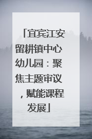 宜宾江安留耕镇中心幼儿园：聚焦主题审议，赋能课程发展
