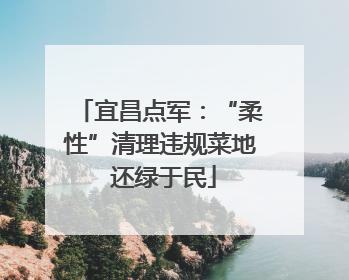 宜昌点军：“柔性”清理违规菜地 还绿于民