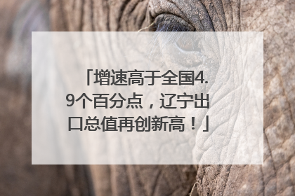 增速高于全国4.9个百分点，辽宁出口总值再创新高！