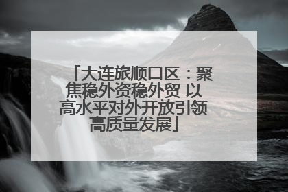 大连旅顺口区：聚焦稳外资稳外贸 以高水平对外开放引领高质量发展