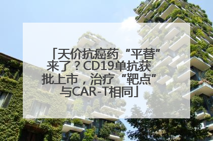 天价抗癌药“平替”来了？CD19单抗获批上市，治疗“靶点”与CAR-T相同