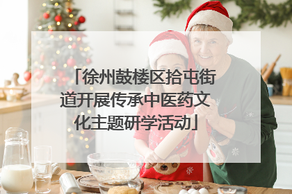 徐州鼓楼区拾屯街道开展传承中医药文化主题研学活动