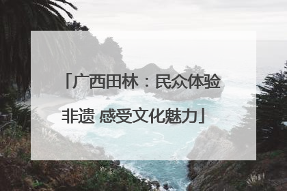 广西田林：民众体验非遗 感受文化魅力