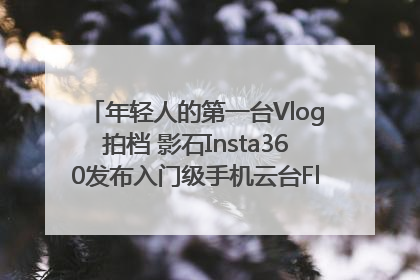 年轻人的第一台Vlog拍档 影石Insta360发布入门级手机云台Flow 2_深圳新闻网