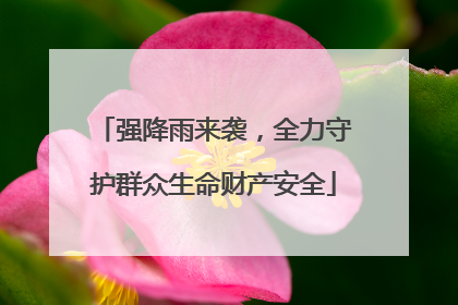 强降雨来袭，全力守护群众生命财产安全