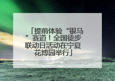 提前体验“银马”赛道！全国徒步联动日活动在宁夏花博园举行