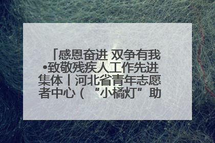 感恩奋进 双争有我•致敬残疾人工作先进集体丨河北省青年志愿者中心（“小橘灯”助残接力计划实施团队）：用温暖陪伴，守护特殊孩子成长