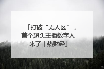 打破“无人区”，首个超头主播数字人来了｜热财经