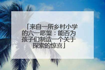 来自一所乡村小学的六一愿望：能否为孩子们制造一个关于探索的惊喜