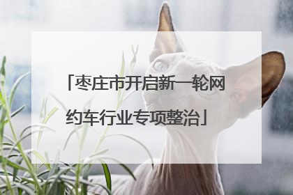 枣庄市开启新一轮网约车行业专项整治