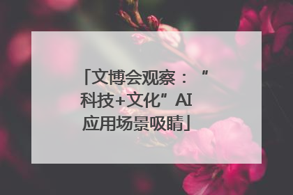 文博会观察：“科技+文化”AI应用场景吸睛