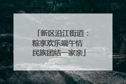 新区沿江街道：粽享欢乐端午情 民族团结一家亲