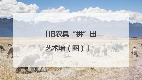 旧农具“拼”出艺术墙（图）