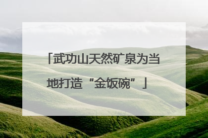 武功山天然矿泉为当地打造“金饭碗”