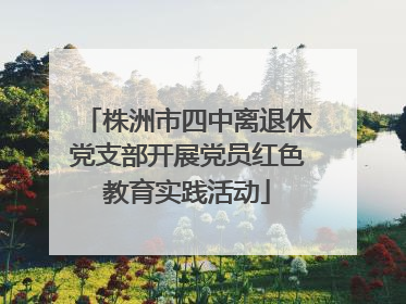 株洲市四中离退休党支部开展党员红色教育实践活动