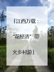 江西万载：“花经济”带火乡村游
