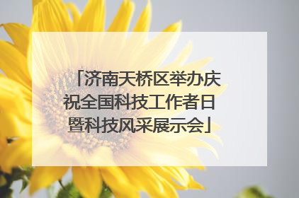 济南天桥区举办庆祝全国科技工作者日暨科技风采展示会