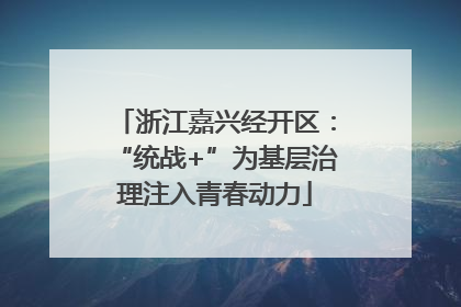 浙江嘉兴经开区：“统战+”为基层治理注入青春动力