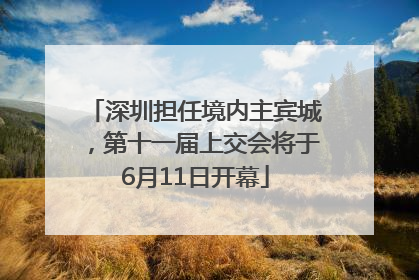 深圳担任境内主宾城，第十一届上交会将于6月11日开幕