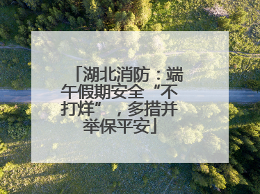 湖北消防：端午假期安全“不打烊”，多措并举保平安