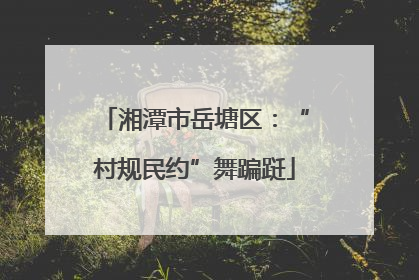 湘潭市岳塘区：“村规民约”舞蹁跹