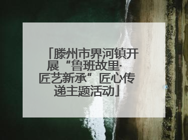 滕州市界河镇开展“鲁班故里· 匠艺新承”匠心传递主题活动