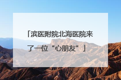 滨医附院北海医院来了一位“心朋友”