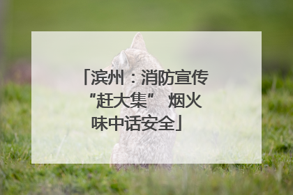 滨州：消防宣传“赶大集” 烟火味中话安全