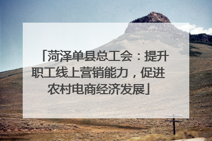 菏泽单县总工会：提升职工线上营销能力，促进农村电商经济发展