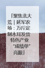 聚焦北大荒｜延军农场：万斤定制木耳发货 特色产业“成绩单”亮眼