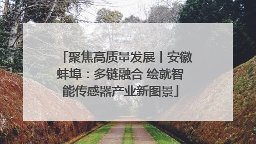 聚焦高质量发展丨安徽蚌埠：多链融合 绘就智能传感器产业新图景