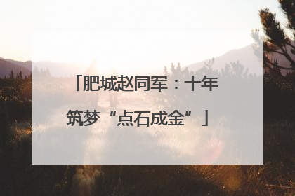 肥城赵同军：十年筑梦“点石成金”