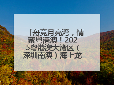 舟竞月亮湾，情聚粤港澳！2025粤港澳大湾区（深圳南澳）海上龙舟赛正式开赛！_深圳新闻网
