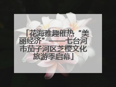 花海雅趣催热“美丽经济”——七台河市茄子河区芝樱文化旅游季启幕