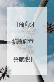 葡萄牙新政府宣誓就职