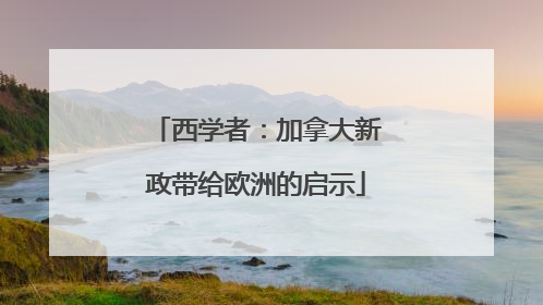 西学者：加拿大新政带给欧洲的启示