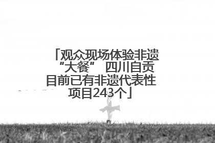观众现场体验非遗“大餐” 四川自贡目前已有非遗代表性项目243个