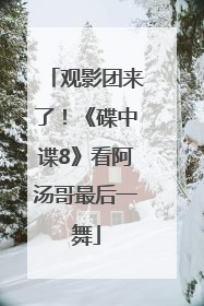 观影团来了！《碟中谍8》看阿汤哥最后一舞