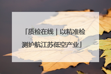 质检在线｜以精准检测护航江苏低空产业