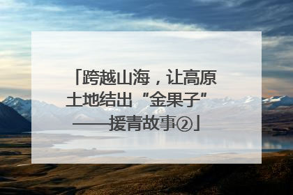 跨越山海，让高原土地结出“金果子”——援青故事②